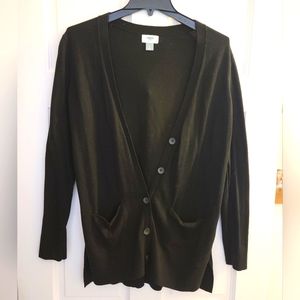 Old Navy Womens black button-up cardigan Size Medium